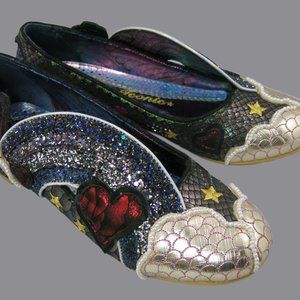 Irregular Choice Holiday Romance Black Flats